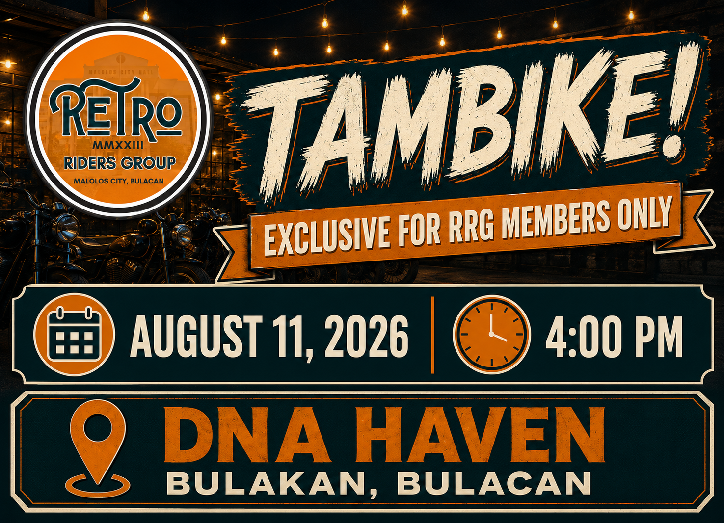 RRG Tambike Exlusive for Members only